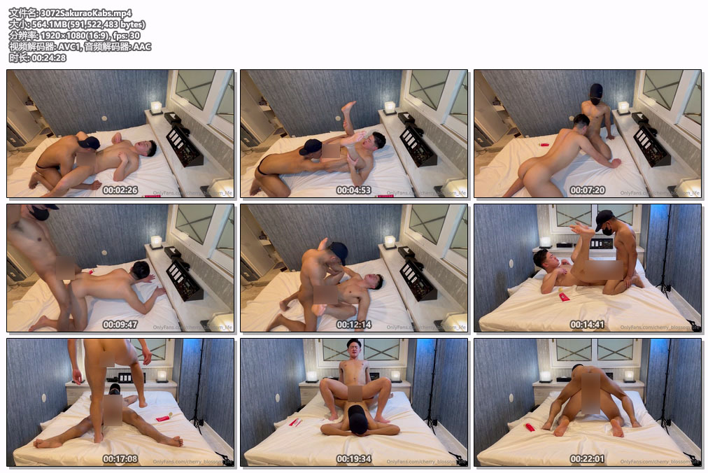 桜男與彎屌Kabs雄交尾[563M]