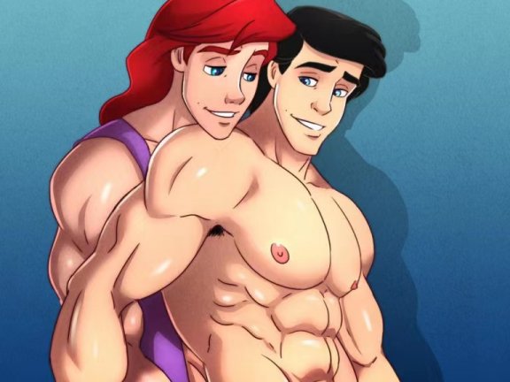 [ENG] Phausto – The Little Mermaid: Royal Meeting III (Gaston x Ariel x Eric)