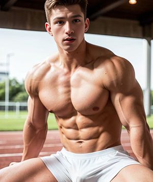 AI绘画 肌肉男模[127M]